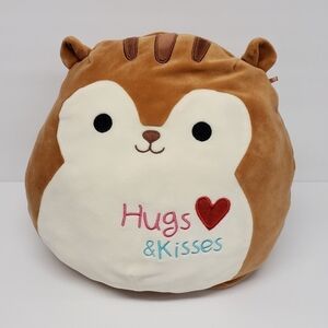 Kellytoy 12" Squishmallows Squirrel Hugs & Kisses 2018 Plush